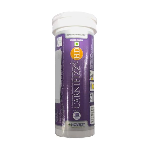 CARNIFIZZ HD ORANGE FLAVOUR Effervescent Tablet 10's