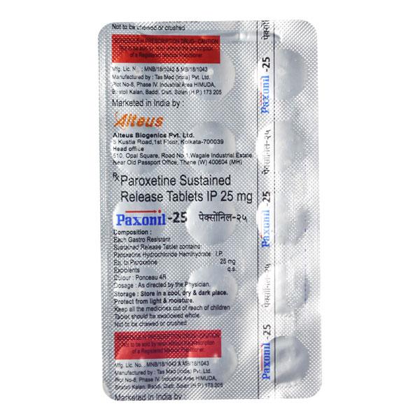 PAXONIL 25 Tablet 15's