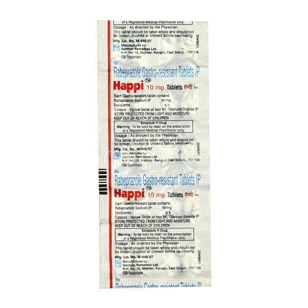 Happi 10mg Tablet 10'S