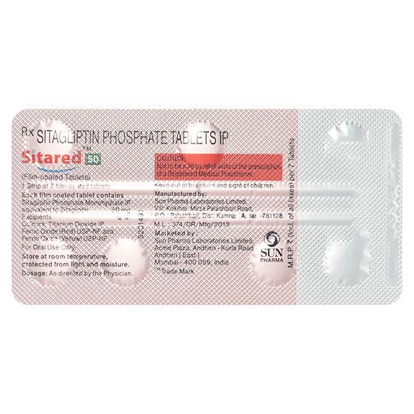 SITARED 50 Tablet 7's