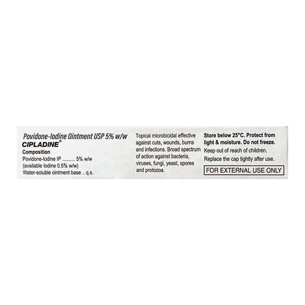 Cipladine 5% Ointment 10gm