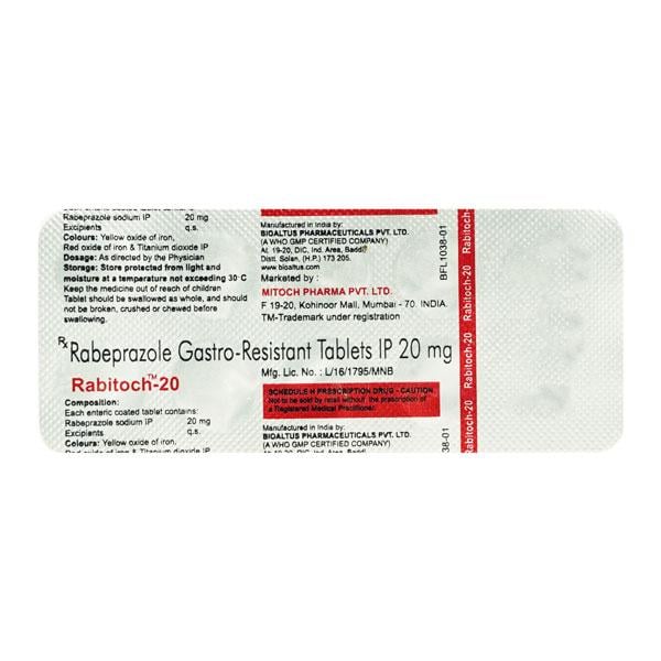RABITOCH 20mg Tablet 10's