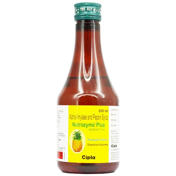 NUTROZYME PLUS PINEAPPLE FLAVOUR Syrup 200ml