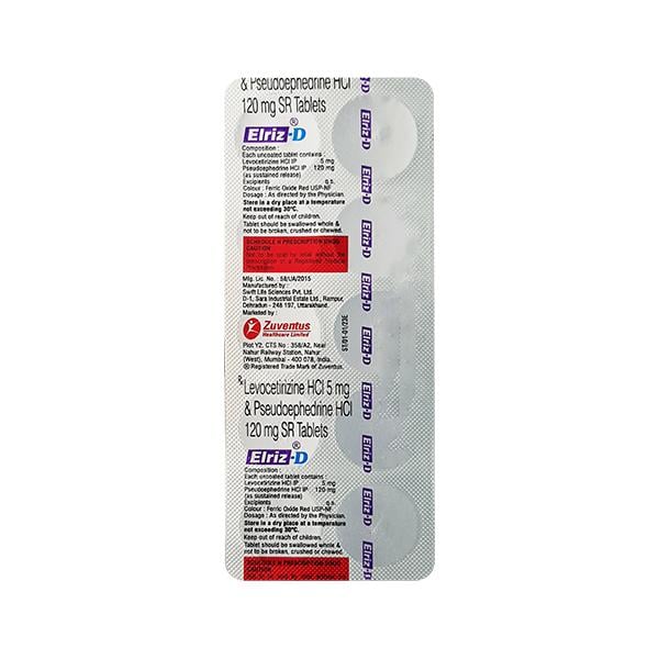 ELRIZ D Tablet 10's
