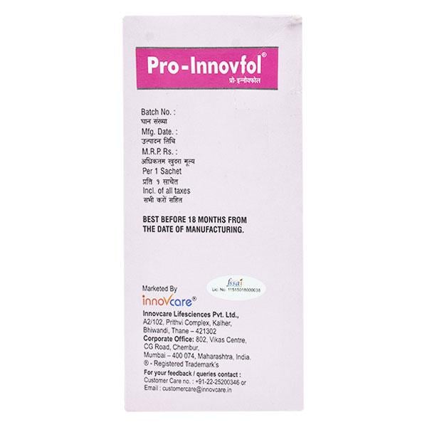 PRO INNOVFOL SUGAR FREE Sachet 10gm