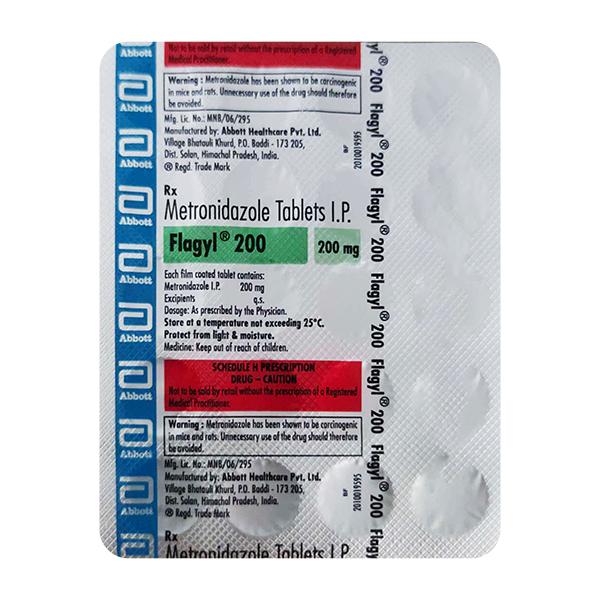 FLAGYL 200mg Tablet 20's
