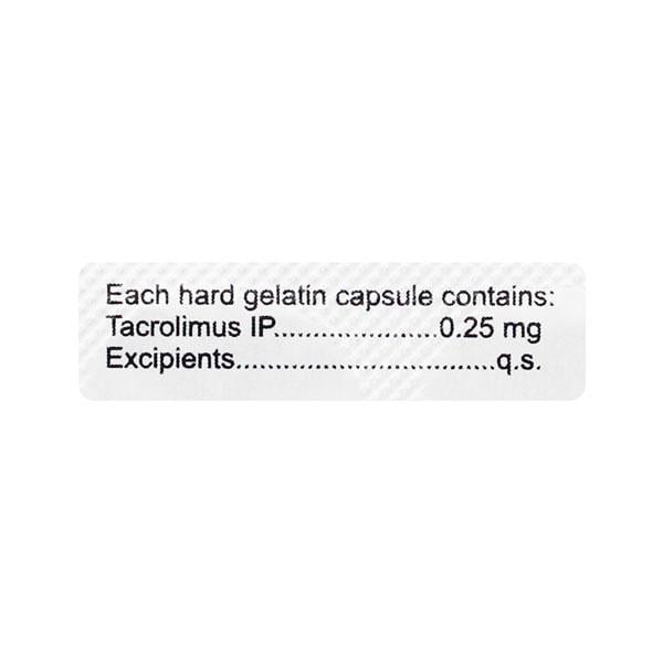TACROCORD 0.25mg Capsule 10's