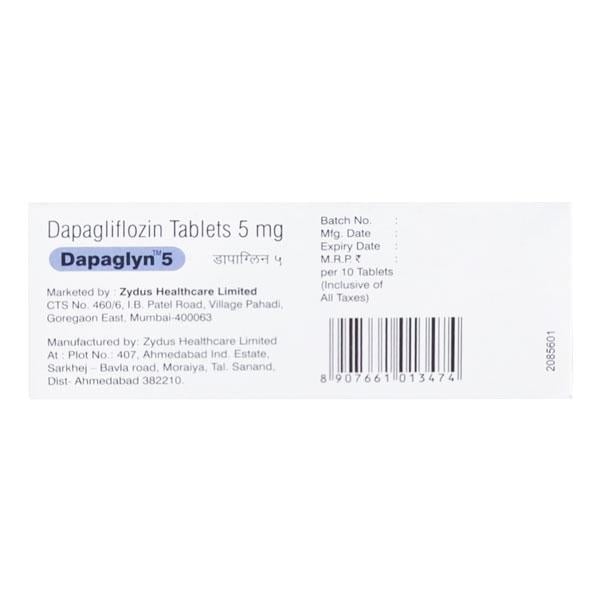 DAPAGLYN 5 Tablet 10's