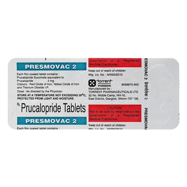 Presmovac 2mg Tablet 10'S