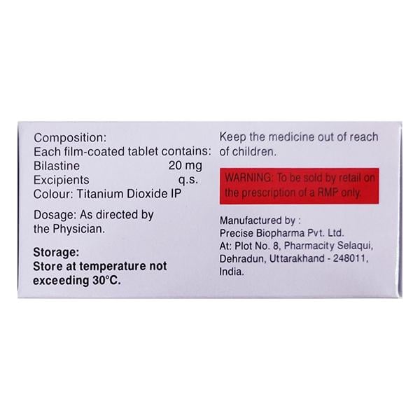 LUPIN BILAGRA 20mg Tablet 10's