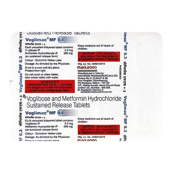 Voglimac MF 0.3mg Tablet 10'S
