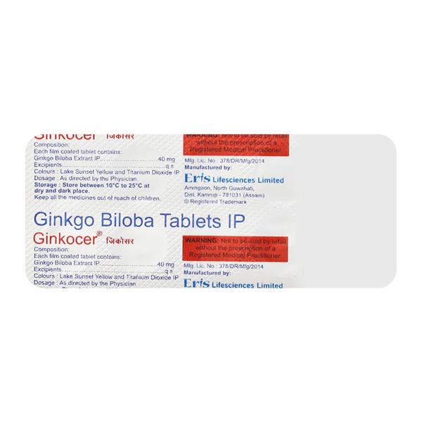 Ginkocer Tablet 10'S