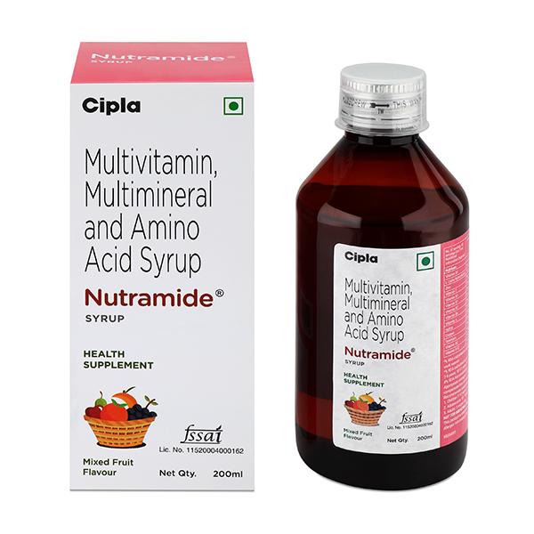 Nutramide Mixed Fruit Flavour Syrup 200ml