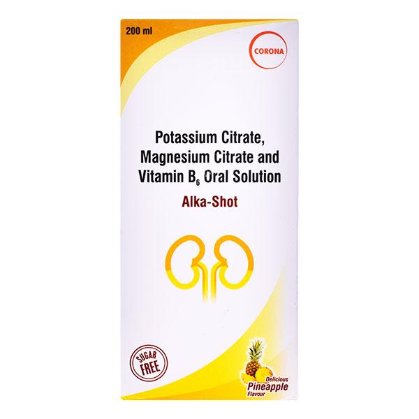 ALKASHOT B6 DELICIOUS PINEAPPLE FLAVOUR SUGAR FREE Oral Solution 200ml