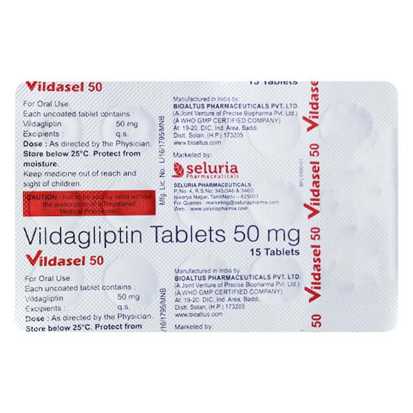 VILDASEL 50 Tablet 15's