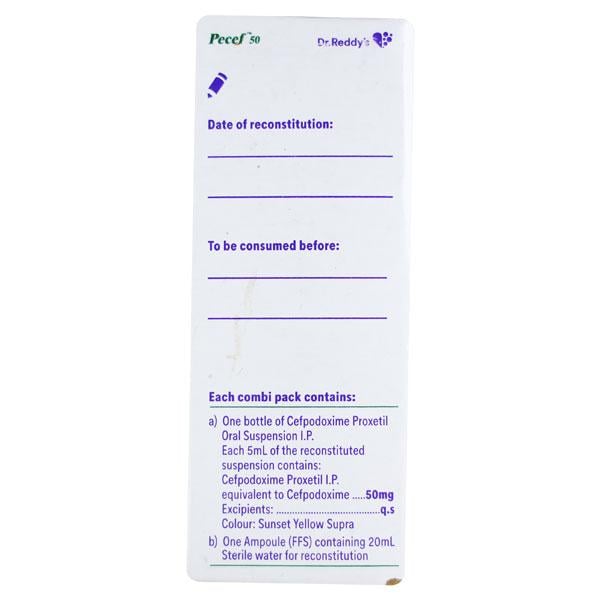 Pecef 50mg Suspension 30ml