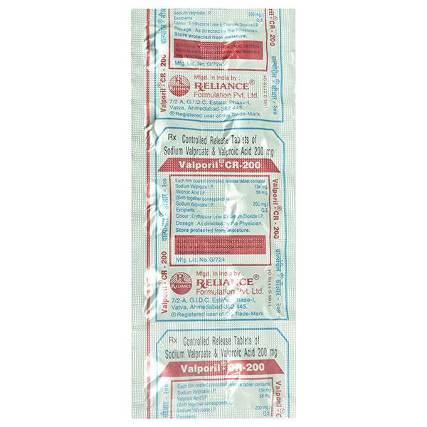 VALPORIL CR 200mg Tablet 10's