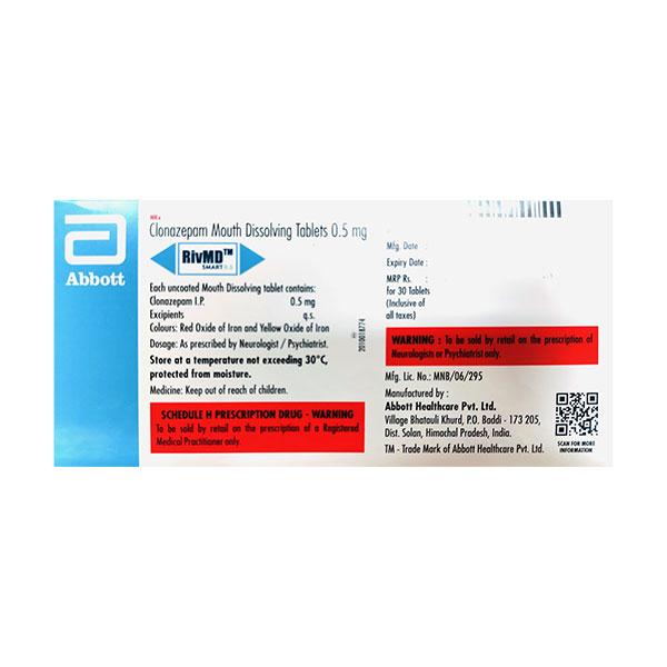 RIVMD Smart 0.5 Orange Flavor No added Sugar Tablet 30's