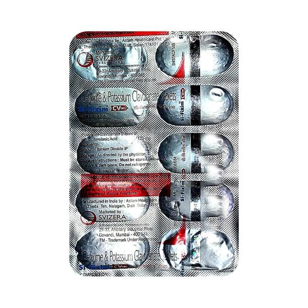 SI FIXIM CV 200mg Tablet 10's