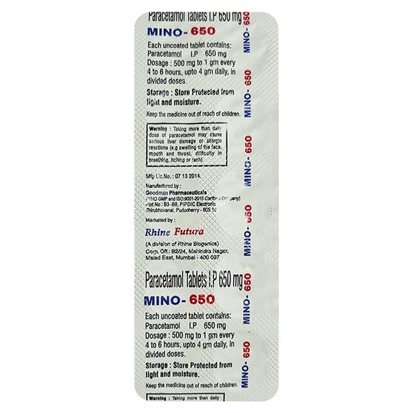 MINO 650 Tablet 10's