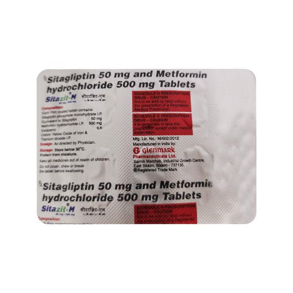 SITAZIT M 50/500 Tablet 10's