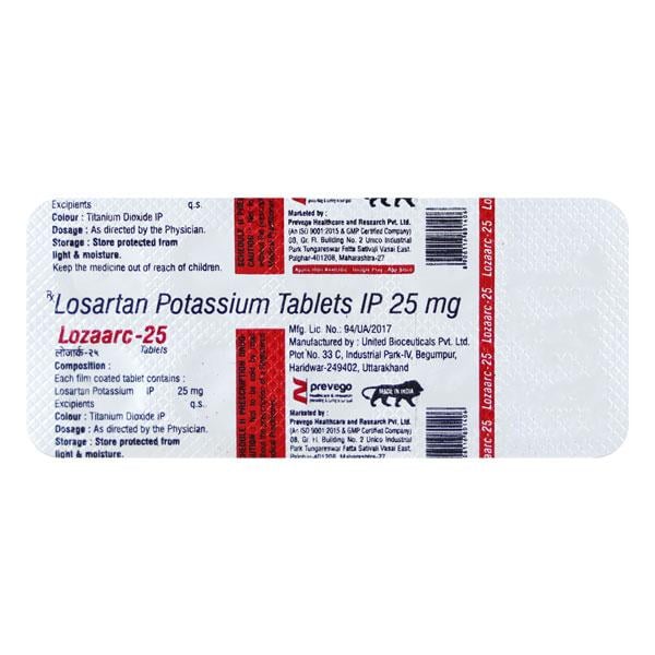 LOZAARC 25 Tablet 10's