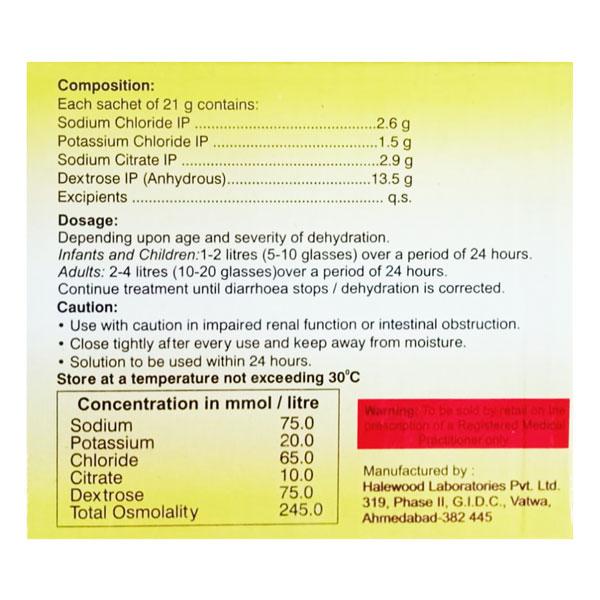 LUPIN'S ORS Tangy Lemon Flavour Powder 21gm