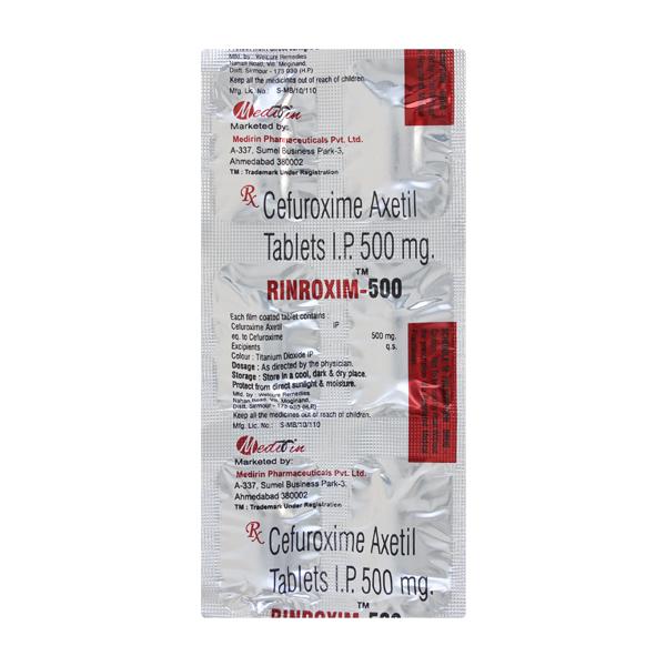 RINROXIM 500 Tablet 10's