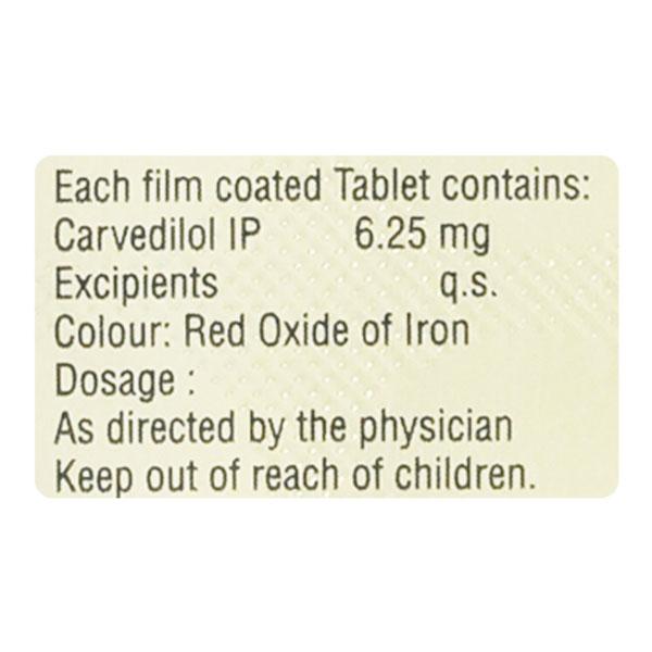 CARVISTAR 6.25 Tablet 15's