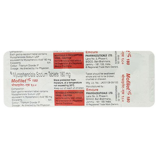 MOFILET S 180 Tablet 10's