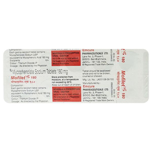 MOFILET S 180 Tablet 10's
