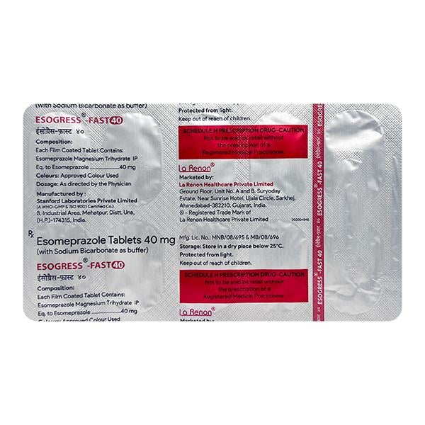 ESOGRESS FAST 40 Tablet 10's