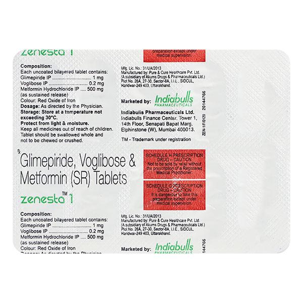 ZENESTA 1 Tablet 10's