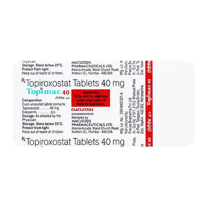 TOPIMAC 40 Tablet 10's