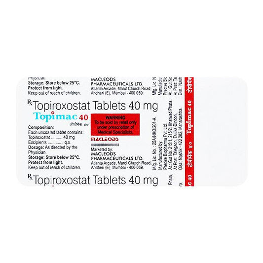 TOPIMAC 40 Tablet 10's
