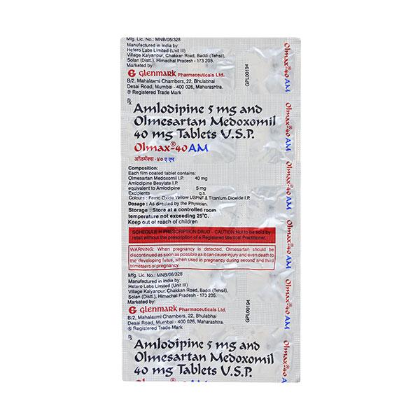 Olmax AM 40mg Tablet 15'S