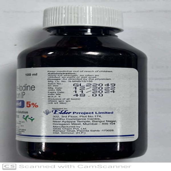 TOPOVID 5% Solution 100ml
