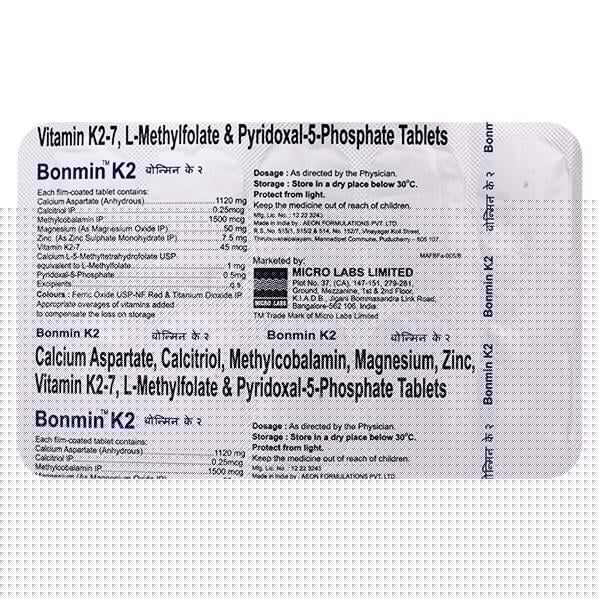 Bonmin K2 Tablet 10'S