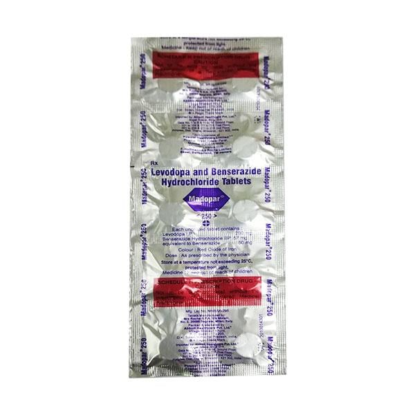 Madopar 250mg Tablet 10'S