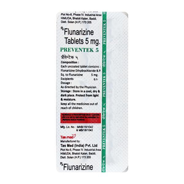 PREVENTEK 5mg Tablet 10's