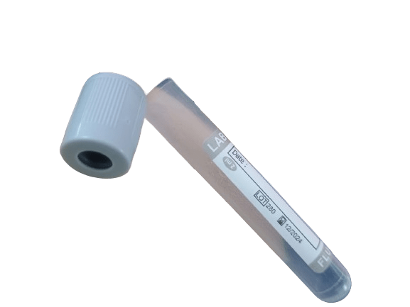 Lab India Sodium Fluoride Vaccum Blood Collection Tube - Global Surgicals