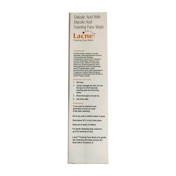 LACNE FOAMING Face Wash 60ml - Global Surgicals