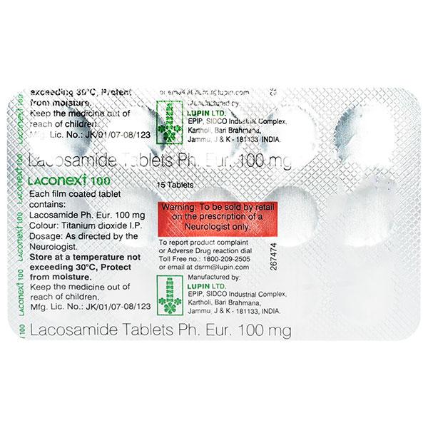 LACONEXT 100 Tablet 15's - Global Surgicals