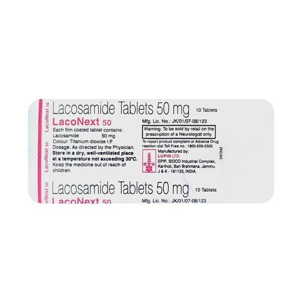 Laconext 50mg Tablet 10'S - Global Surgicals