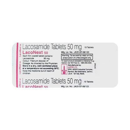 Laconext 50mg Tablet 10'S - Global Surgicals