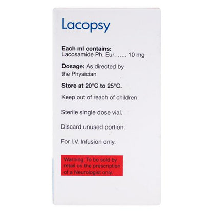 LACOPSY 200mg Injection 20ml - Global Surgicals