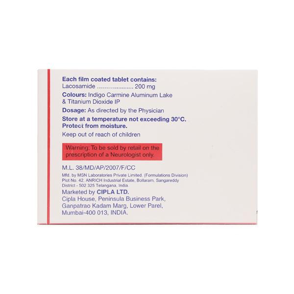 Lacopsy 200mg Tablet 10'S - Global Surgicals