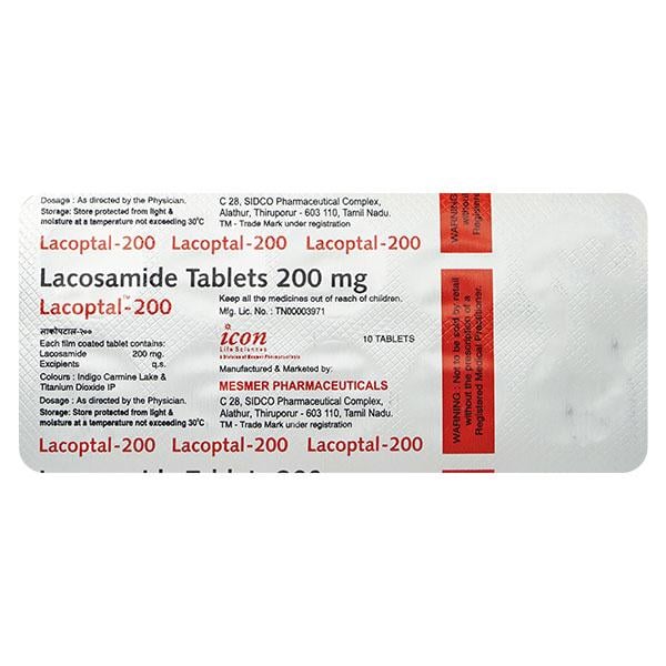 LACOPTAL 200mg Tablet 10's - Global Surgicals