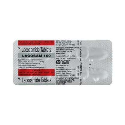 Lacosam 100mg Tablet 10'S - Global Surgicals
