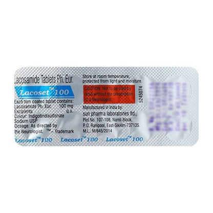 Lacoset 100mg Tablet 10'S - Global Surgicals